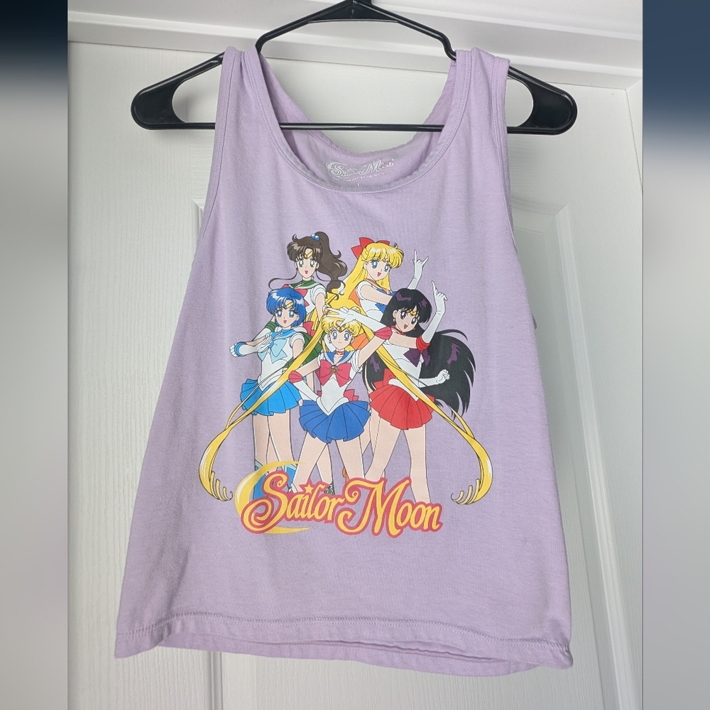 Target Sailor Moon Lavender Tank Top Size Large